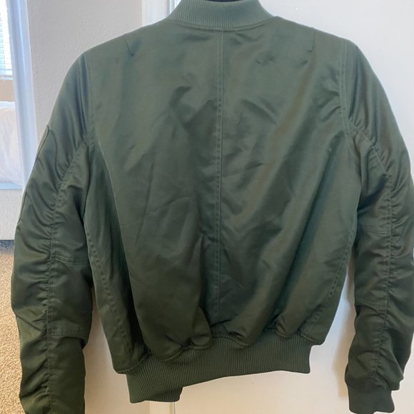 Army Green Bomber Jacket - Picture 3 of 3